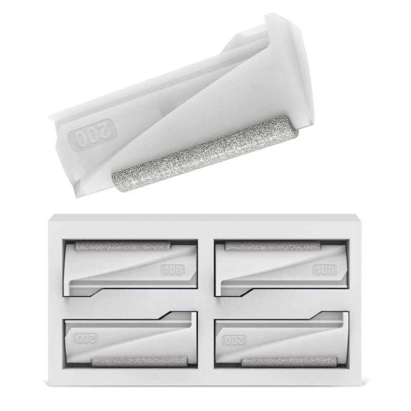 PELCAS Diamond Exfoliating Head Set 4PCS Dermaplaning Replacement Head for Women Face Painless Exfoliation  Dead Skin System at Home Only for PELCAS Dermaplaning Tool BV18712Device Not Included